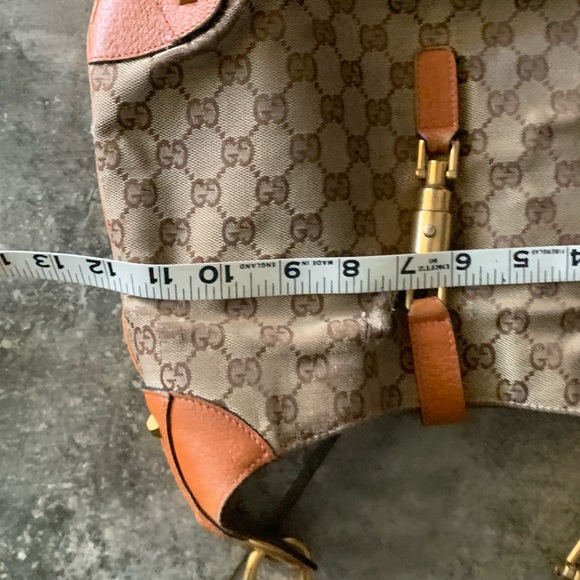 GUCCI Canvas Logo Hobo Purse DAMAGED AS IS - Picture 8 of 8